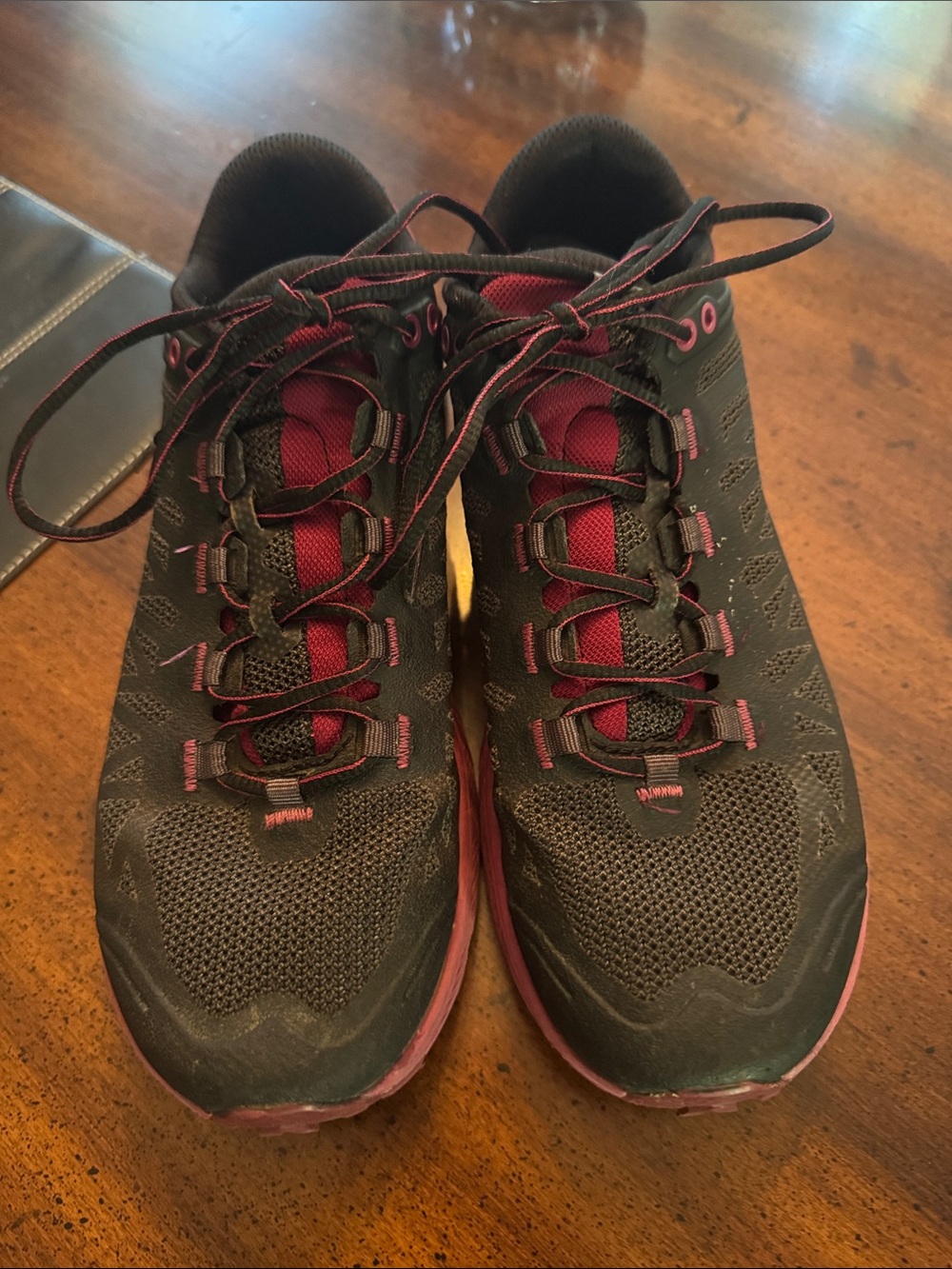 La Sportiva Women’s Trail Shoes - Black & Burgundy/pink.